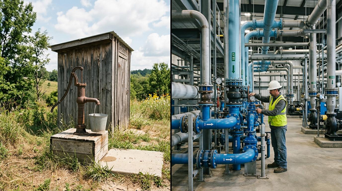 Comparing well water and city water treatment needs