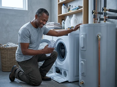 Well-maintained household appliances protected by clean water